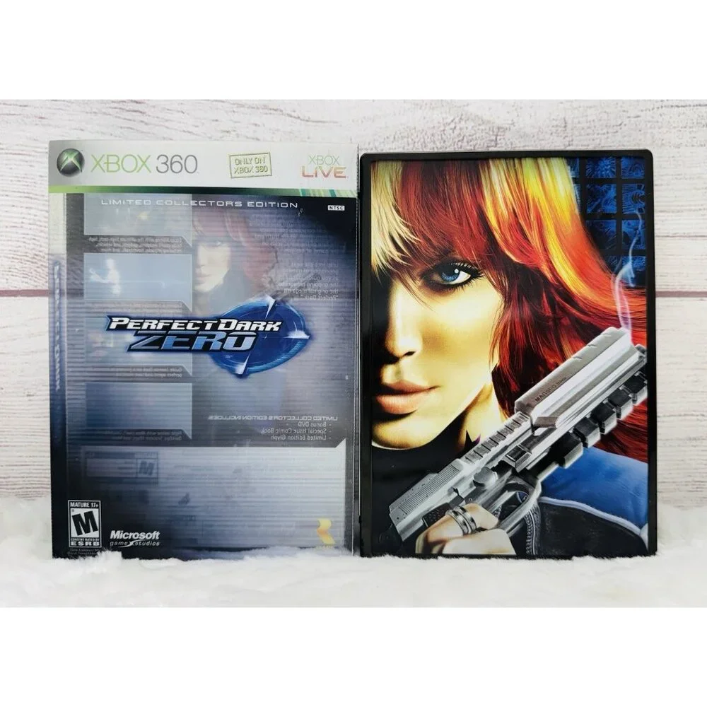 Perfect Dark Zero (Xbox 360, 2005) Limited Collector's Edition Steelbook USED